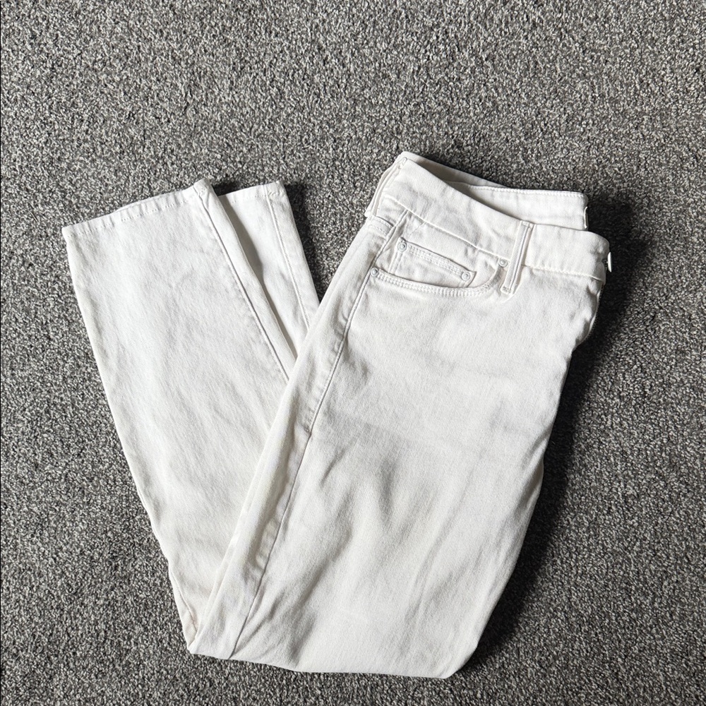 MOTHER Women's Ivory Skinny Jeans - Picture 2 of 4